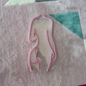 Pink Abstract Body Wall Art